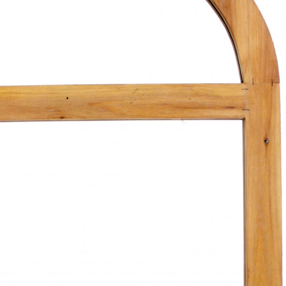 4.75 X 23.75 X 1.25 Brown Rustic With Minimalist Window Frame Dressing Mirror