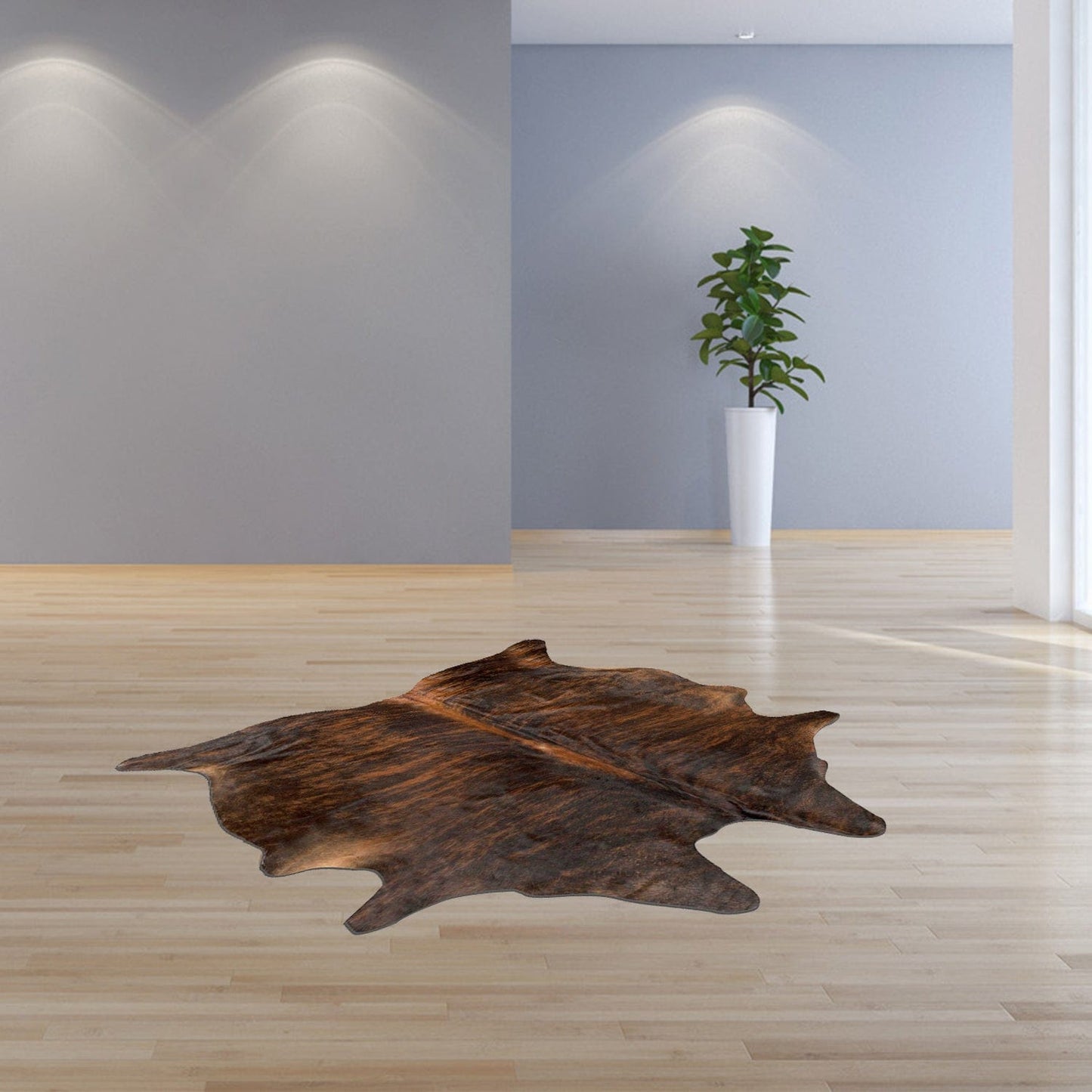 72" X 84" Classic And Brindle Cowhide - Rug