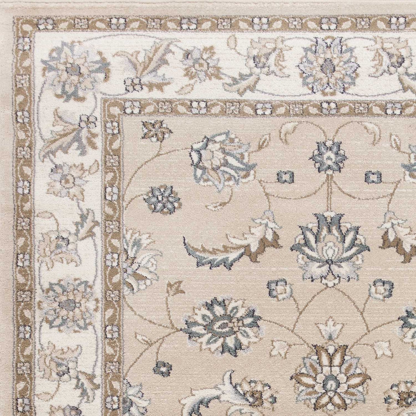 9' X 12' Polypropylene Beige Or Ivory Area Rug
