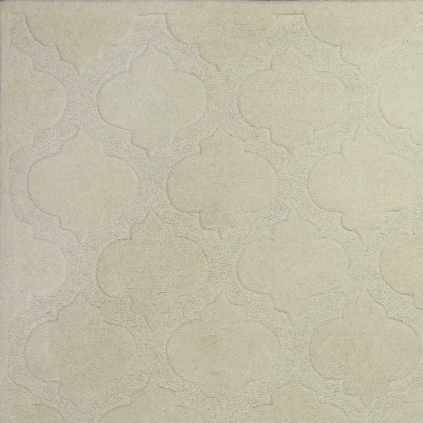5' X 8' Wool Ivory Area Rug