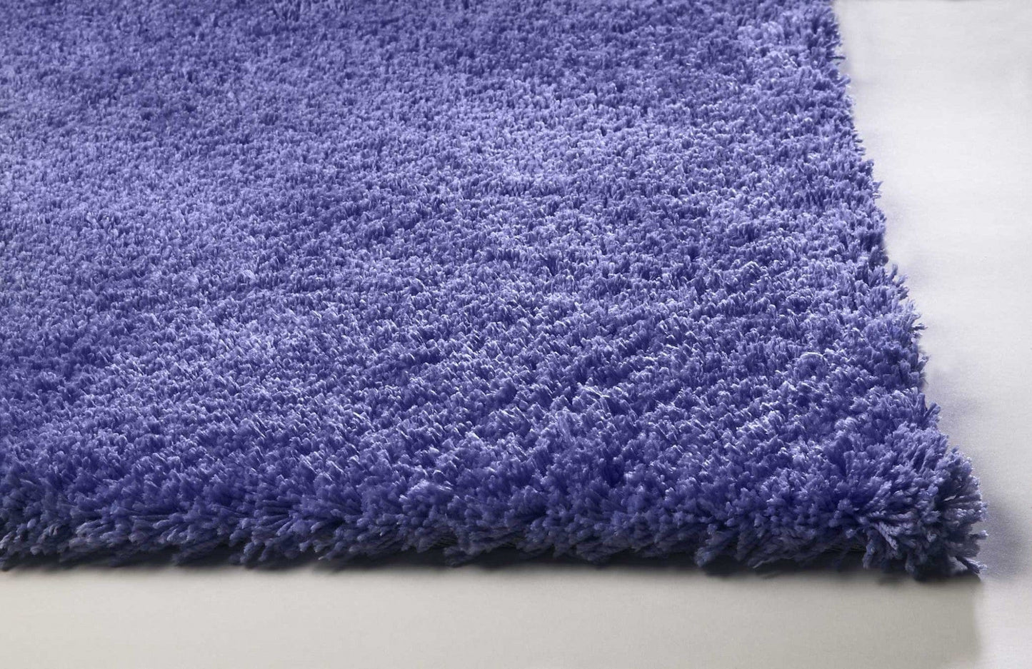 8' Round Polyester Purple Area Rug
