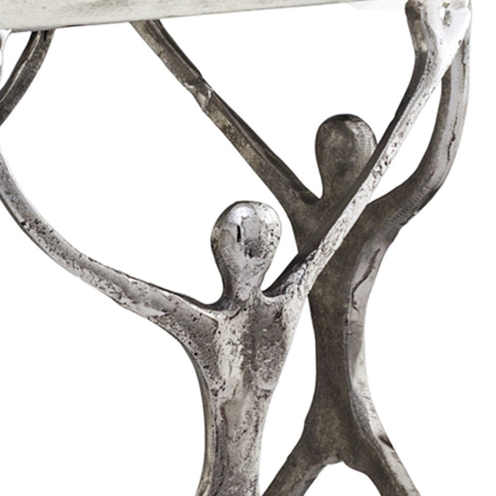 18" X 18" X 18" Buffed Man Figure Table