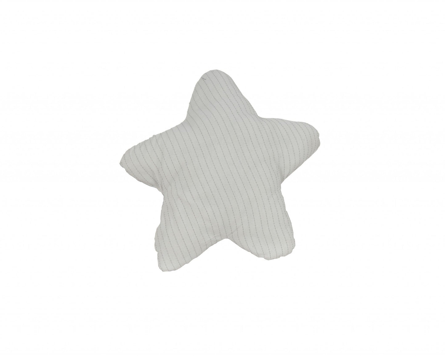 White With Blue 3D Shape Star Pillow