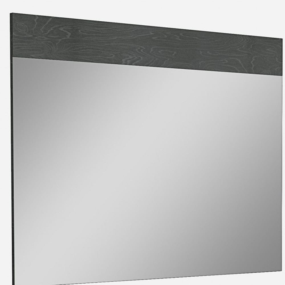 63 X 1 X 48 Gloss Grey Glass Mirror