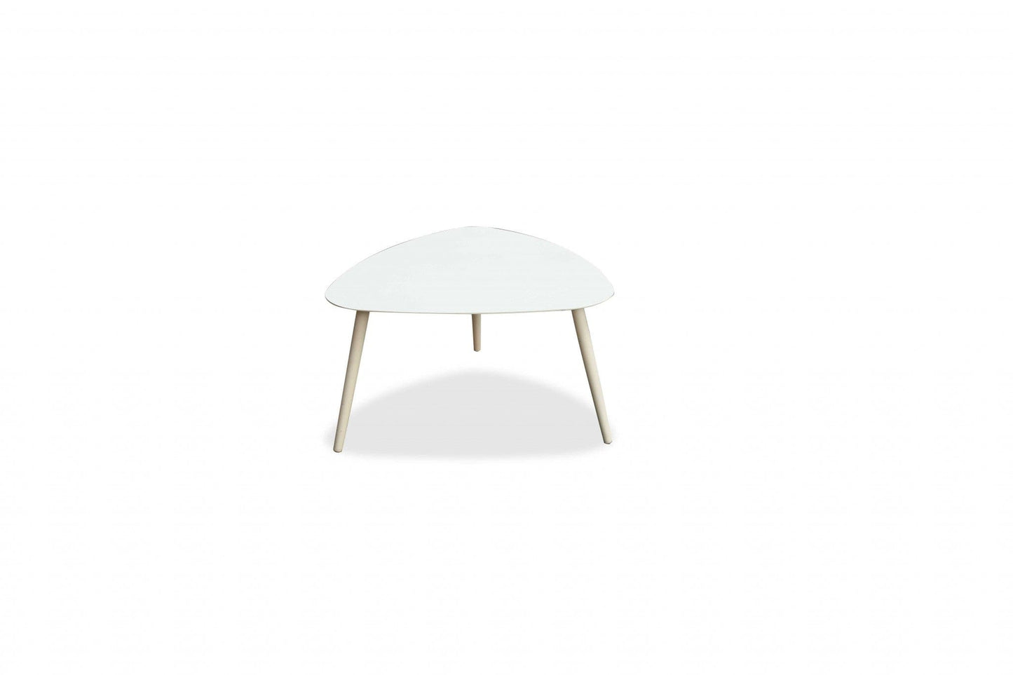 Triad White Aluminum Side Table