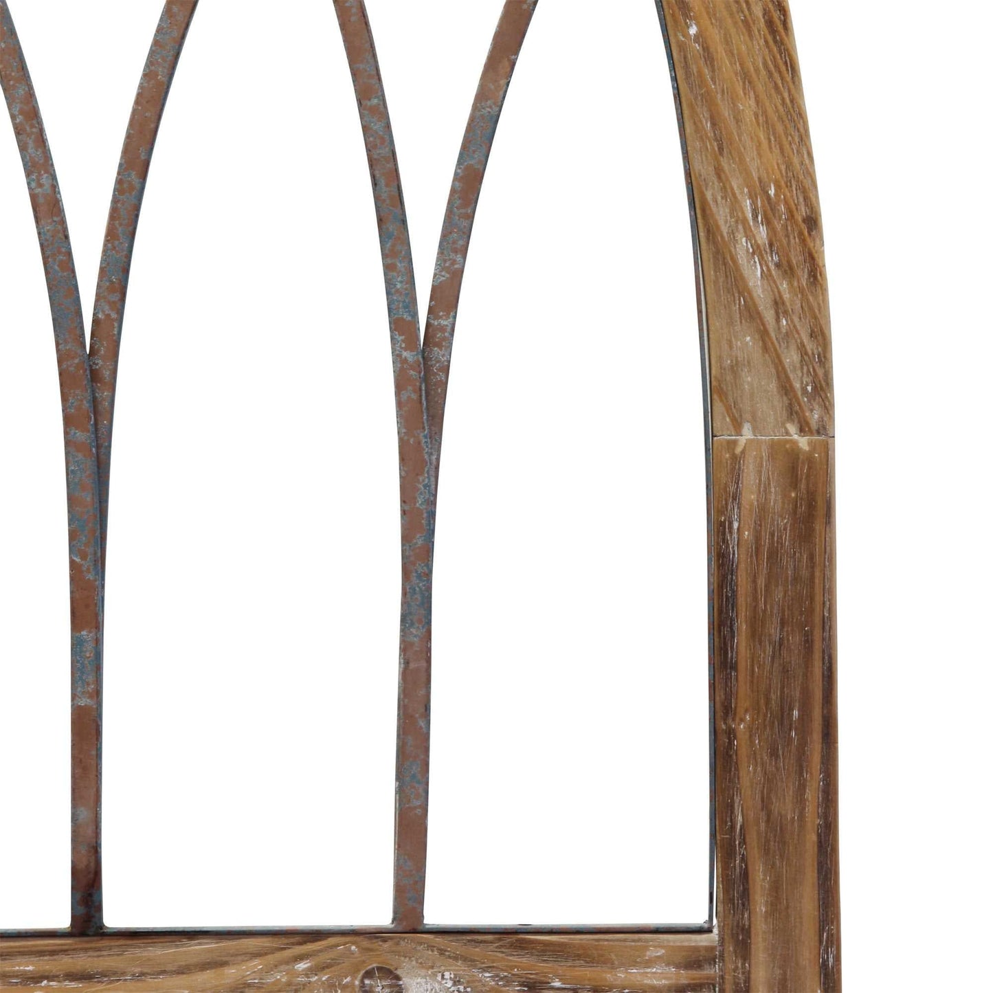 Rustic Wood And Metal Arch Wall Art