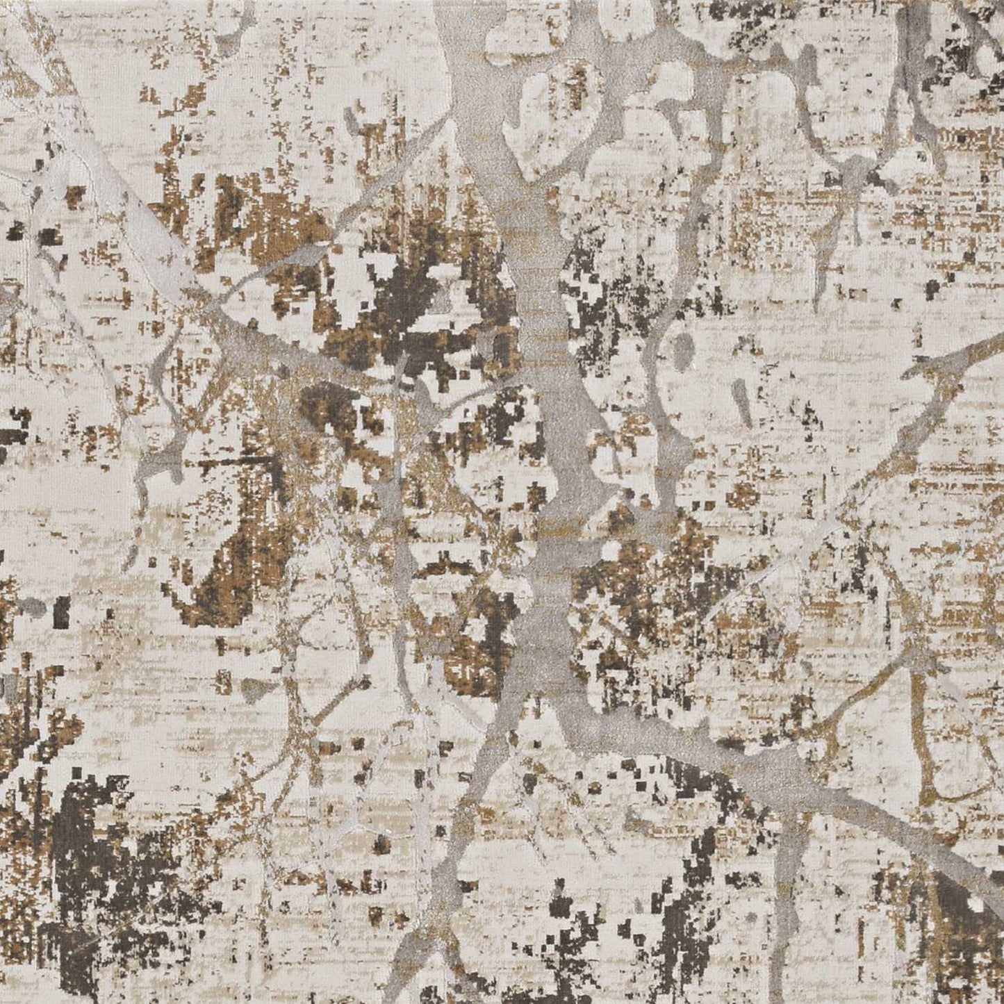 114 X 156 Ivory Or Gold Polypropylene Or Viscose Rug