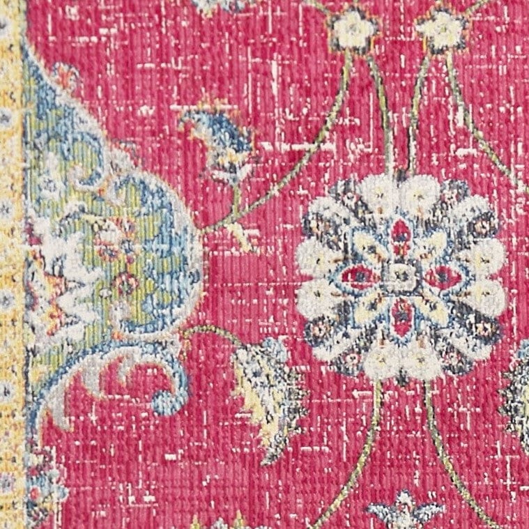 63" X 91" Blue Polypropylene Rug