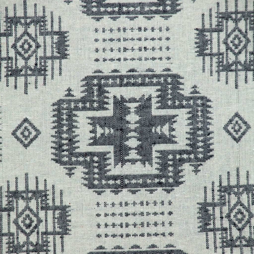 Gray Aztec Design Throw Pillow