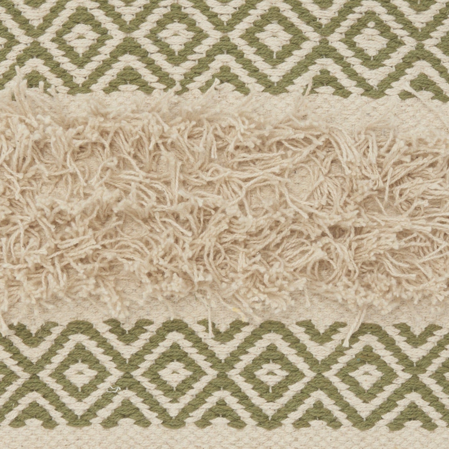 Sage Diamond Patterned Throw Pillow