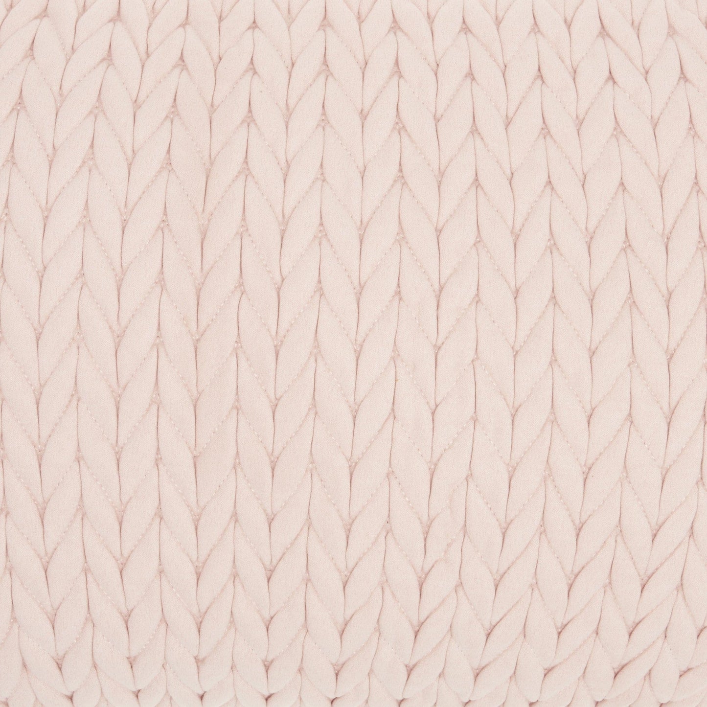Blush Pink Chunky Braid Lumbar Pillow