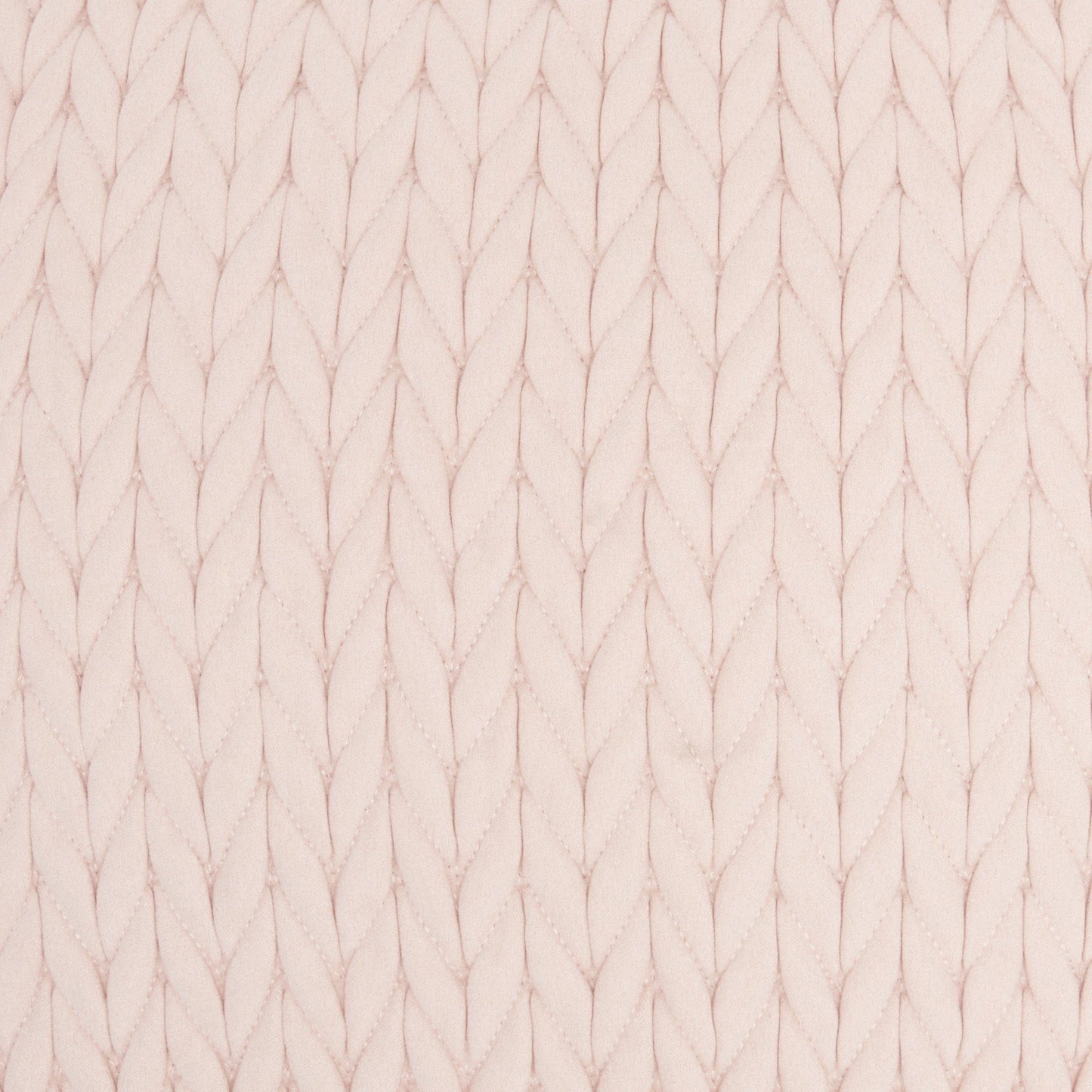 Blush Pink Chunky Braid Throw Pillow