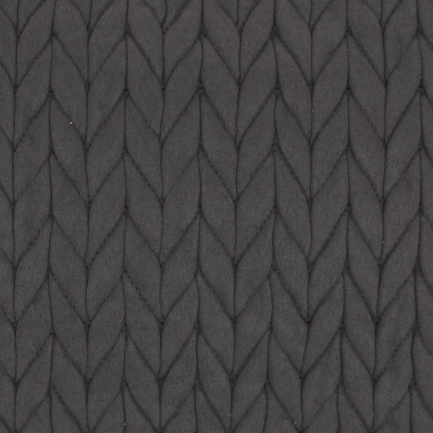 Charcoal Chunky Braid Lumbar Pillow