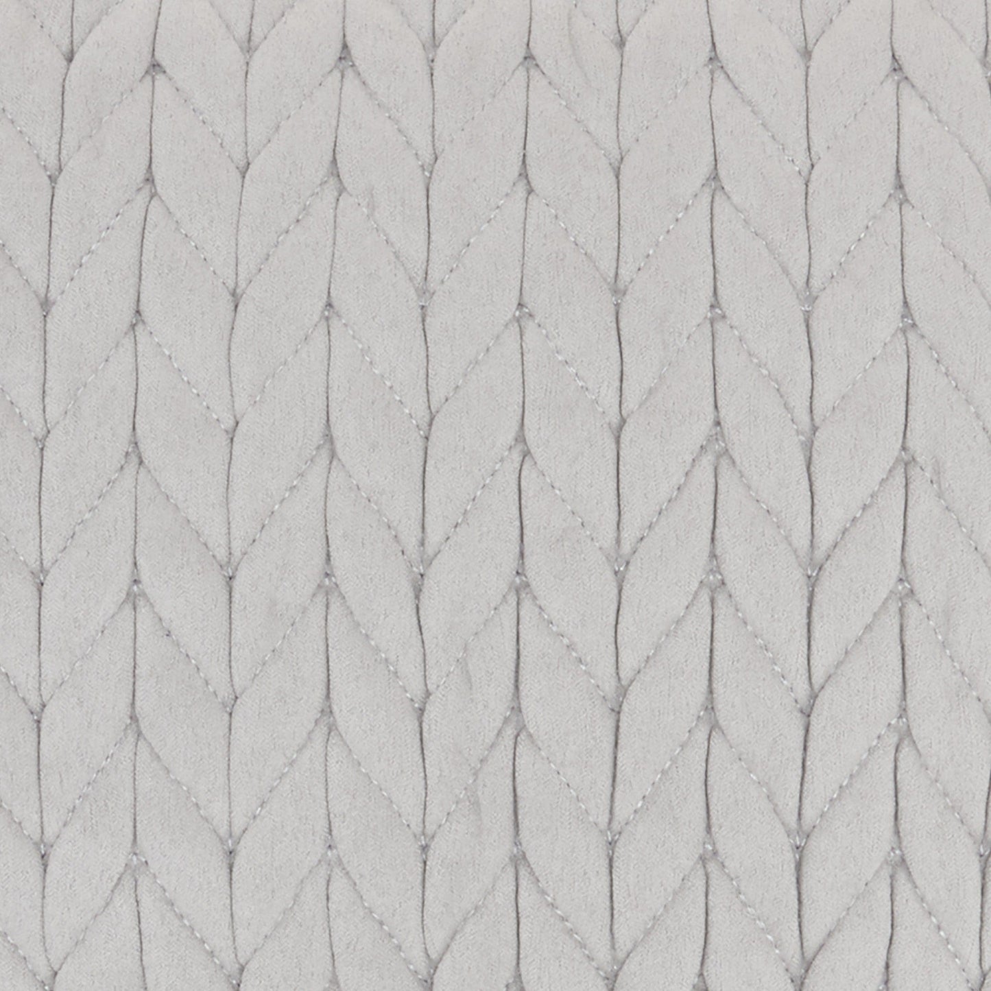 Light Gray Braided Chevron Throw Pillow