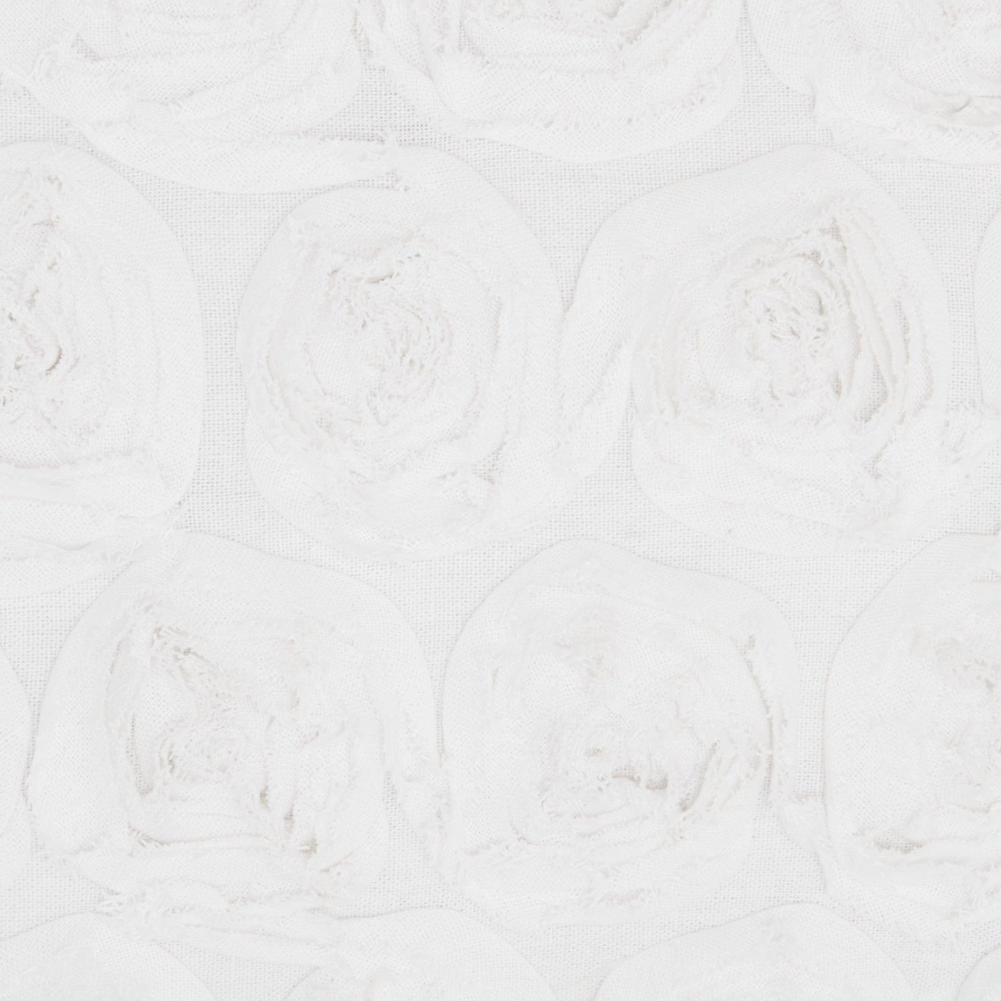 Petite White Embossed Rose Lumbar Pillow