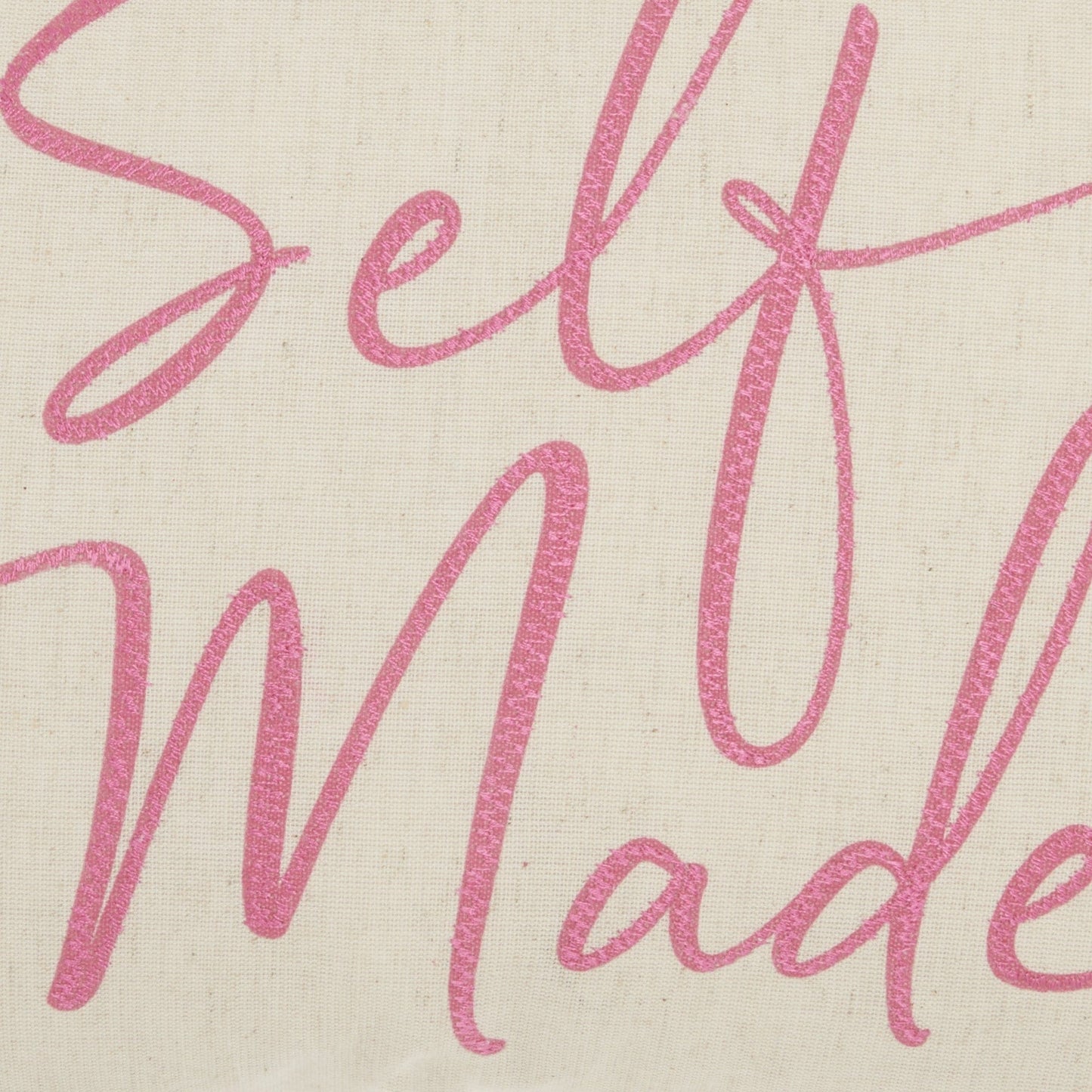 Self Made Pink Decorative Lumbar Throw Pillow