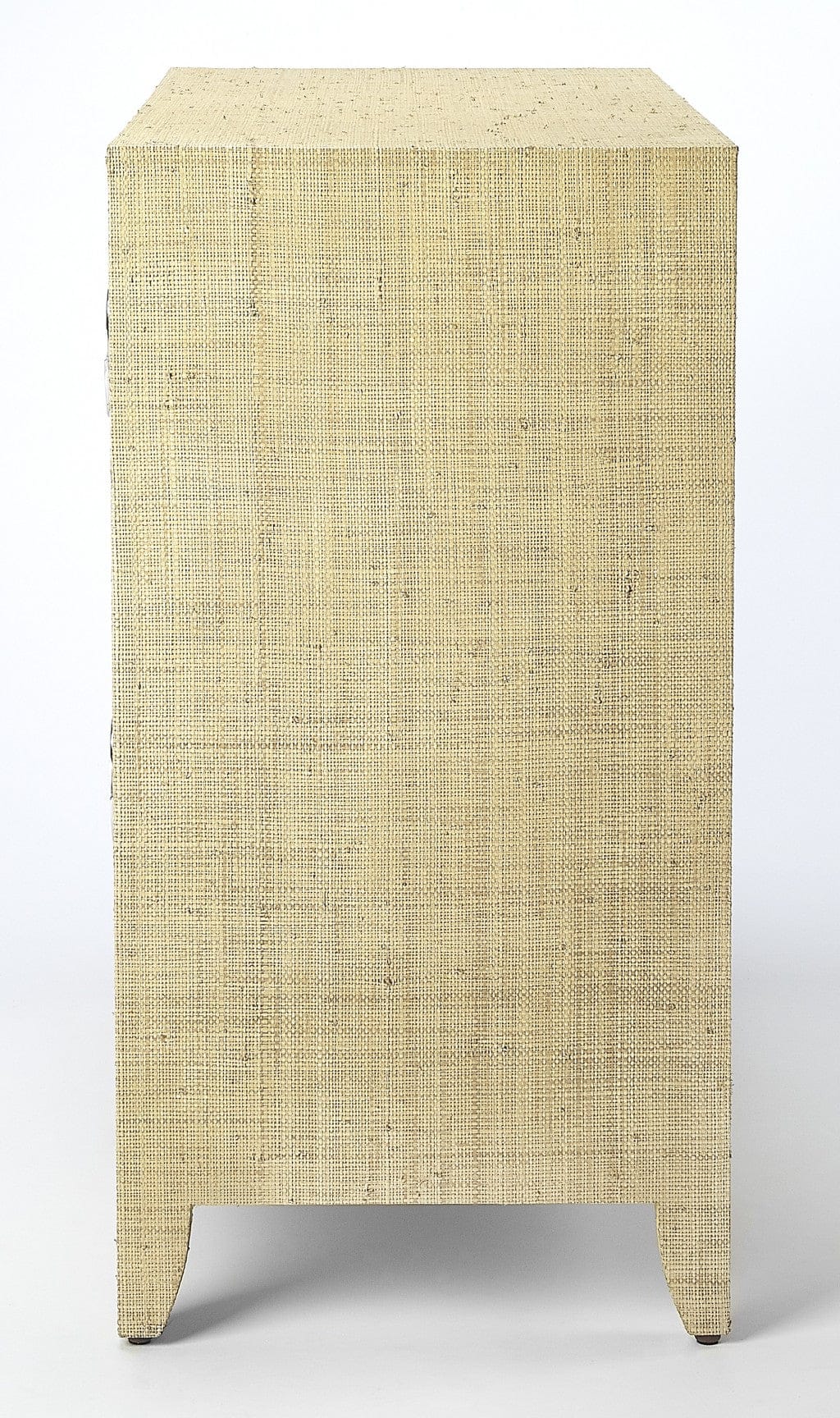 Amelle Cream Raffia 4 Drawer Accent Chest