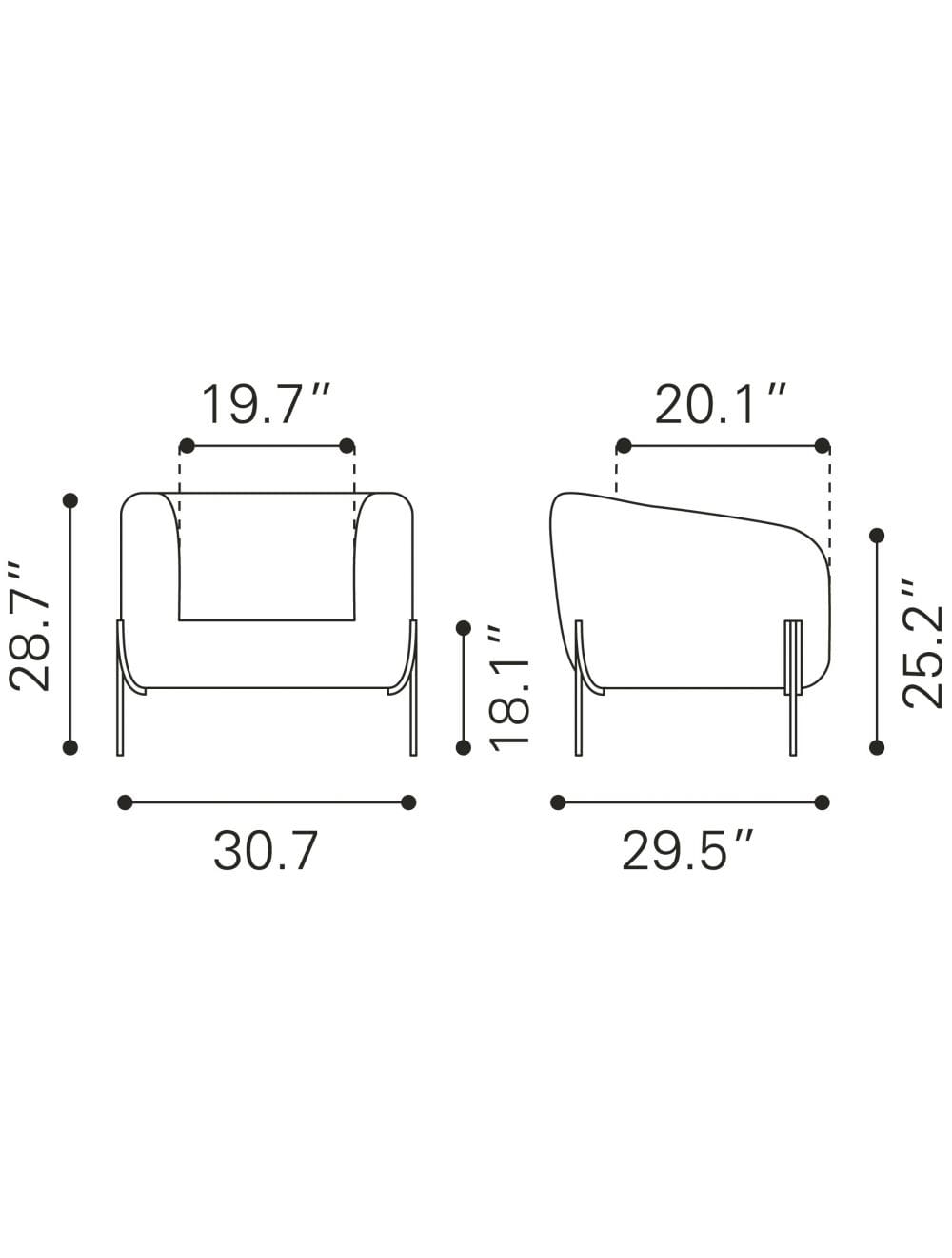 31" Ivory and Gold Textural Upholstered Accent Armchair