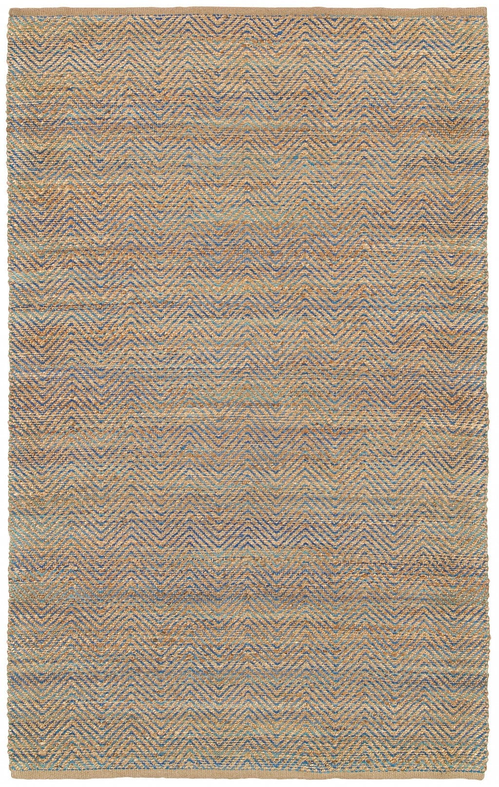 8’ x 10’ Tan and Navy Boho Chic Area Rug