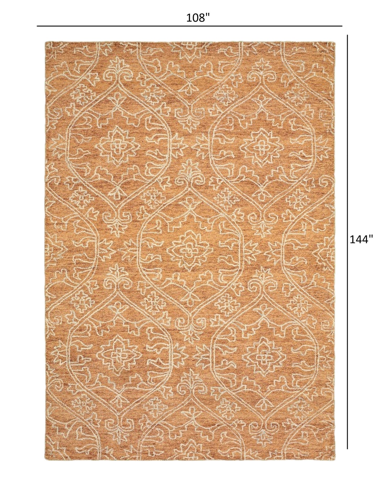 5’ x 8’ Rustic Floral Paradise Area Rug