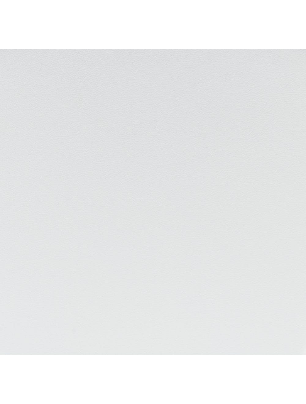 Set of Two White Faux Leather and Stainless Low Back Counter Stools