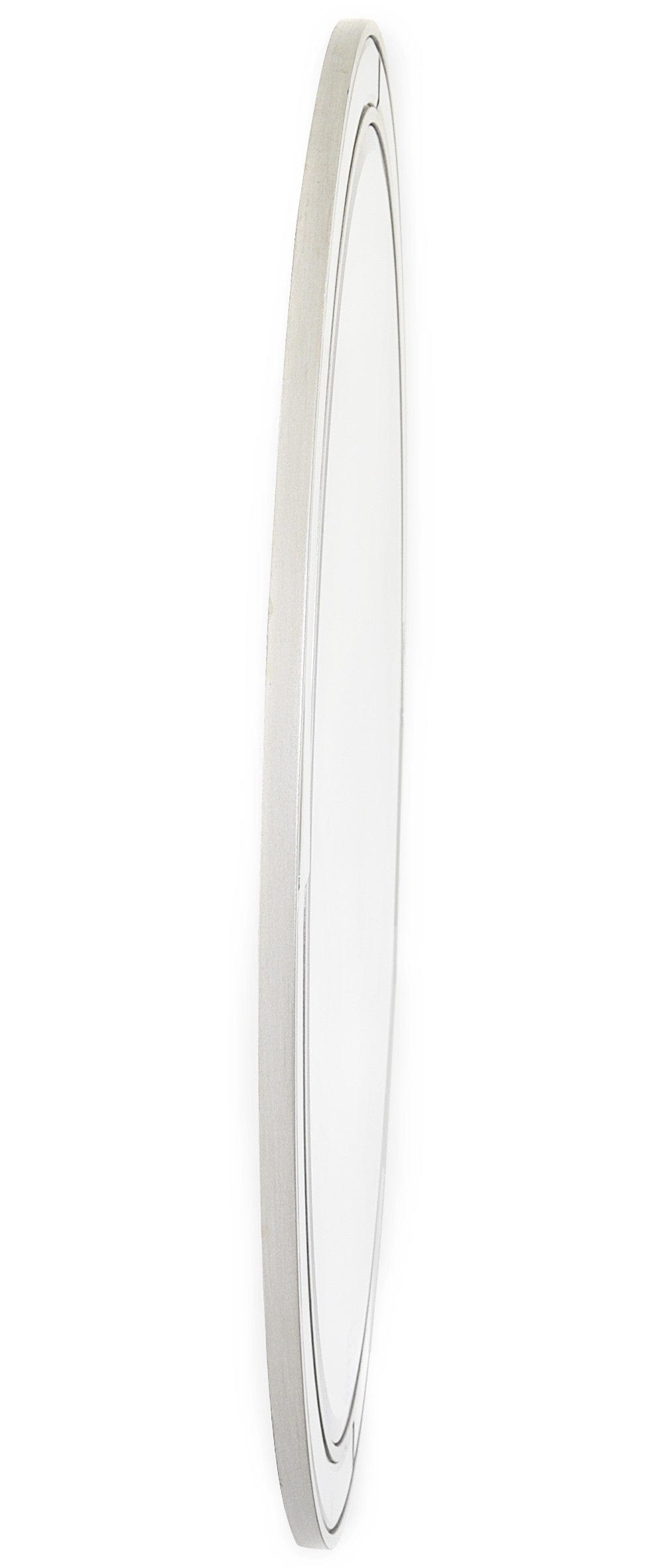 Simply Lined Silver Mirror