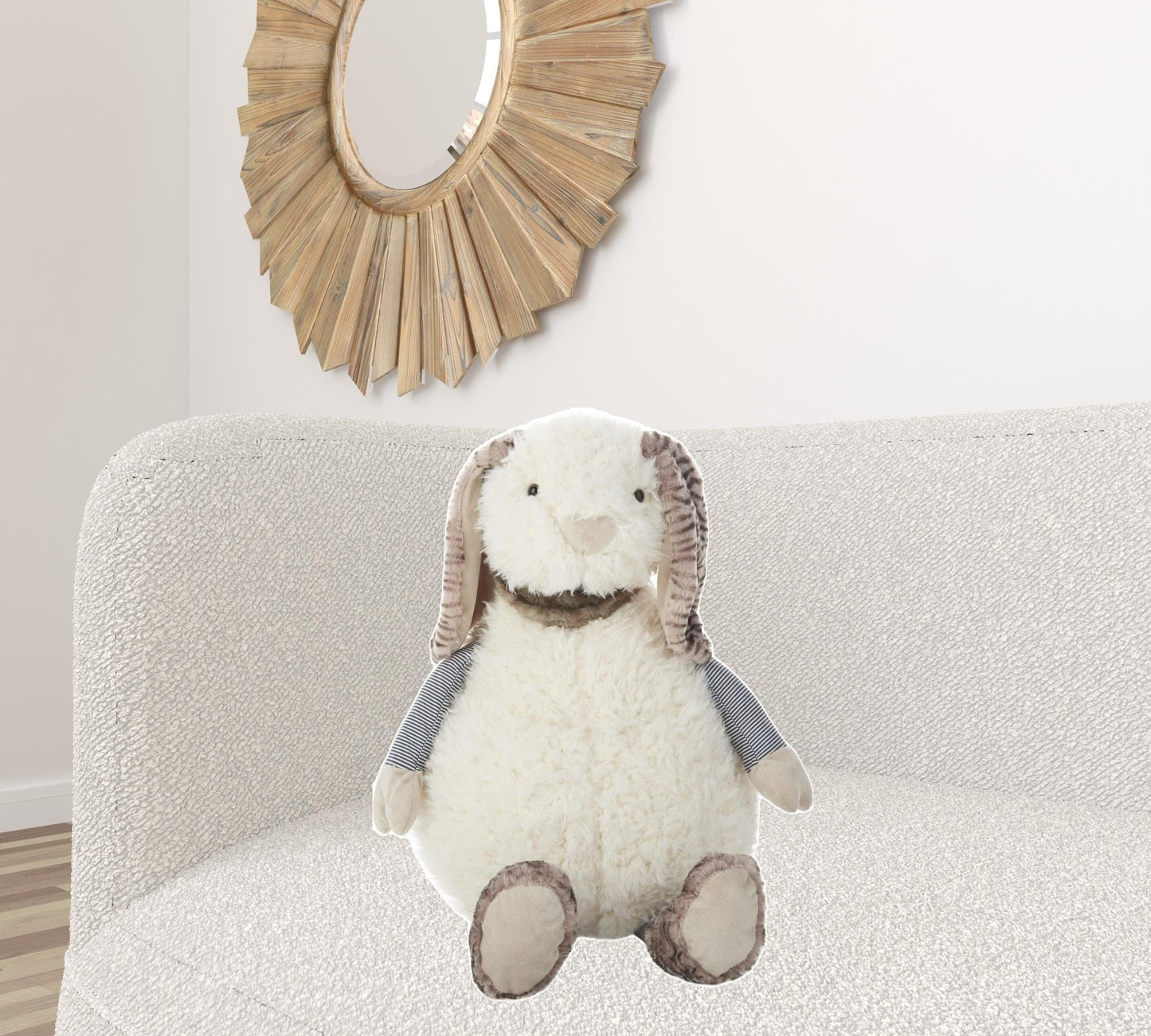 20" X 27" Ivory Novelty Polyester Throw Pillow