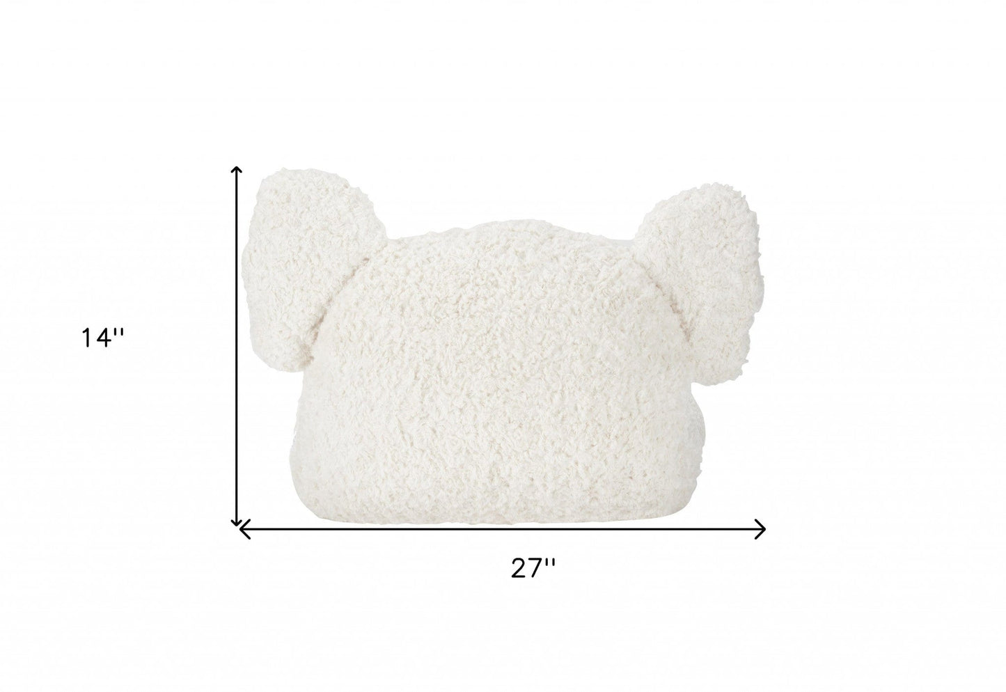 Grey 14" X 27" Novelty Polyester Throw Pillow