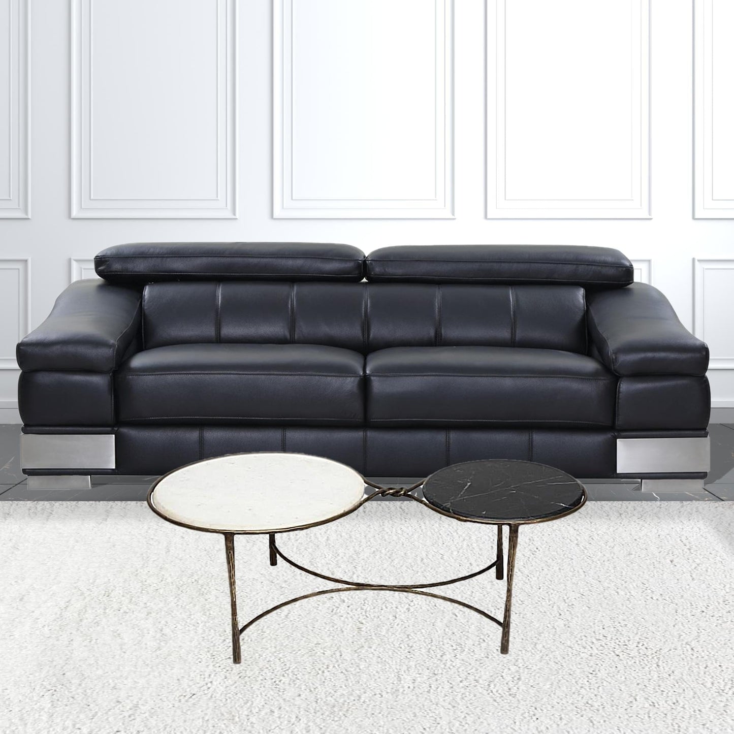 Mid Century Dual Rim Coffee Table