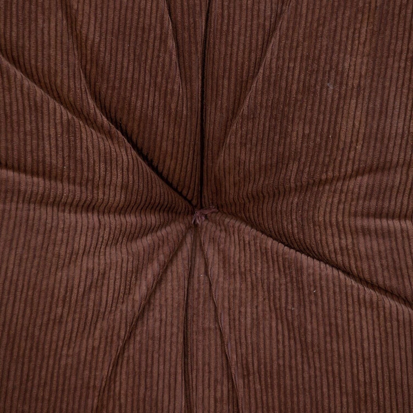 Corduroy Styled Dark Brown Tufted Floor Pillow