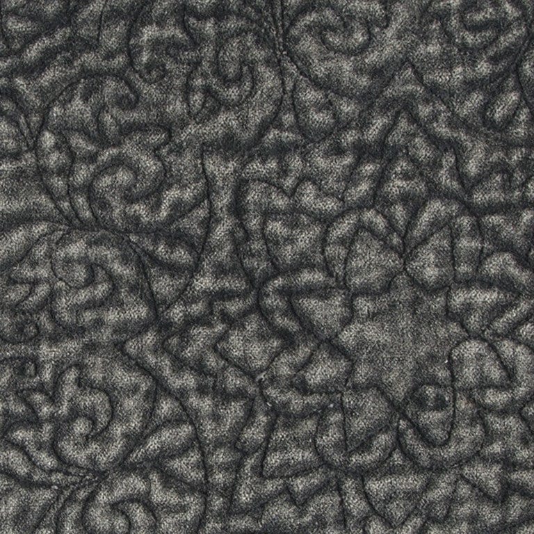 Dark Gray Central Medallion Throw Pillow