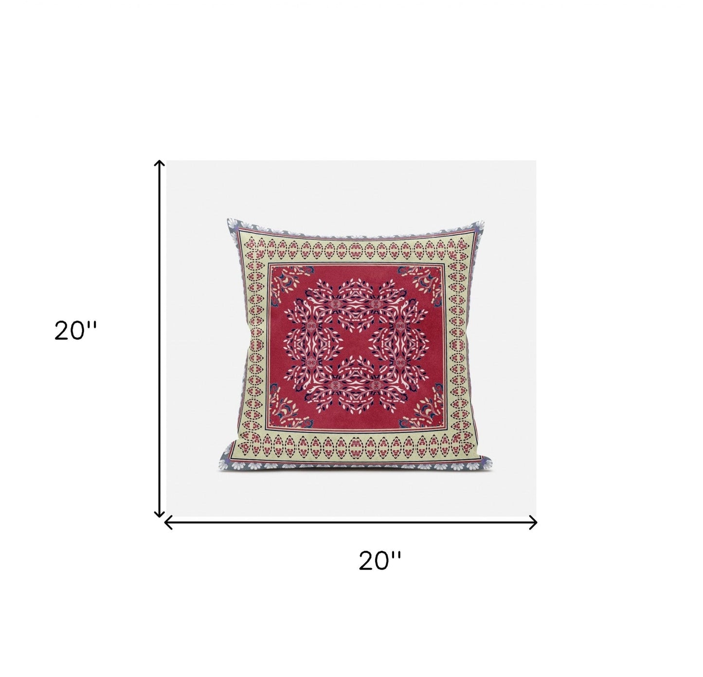 18" X 18" Blue Light Blue Geometric Zippered Suede Throw Pillow