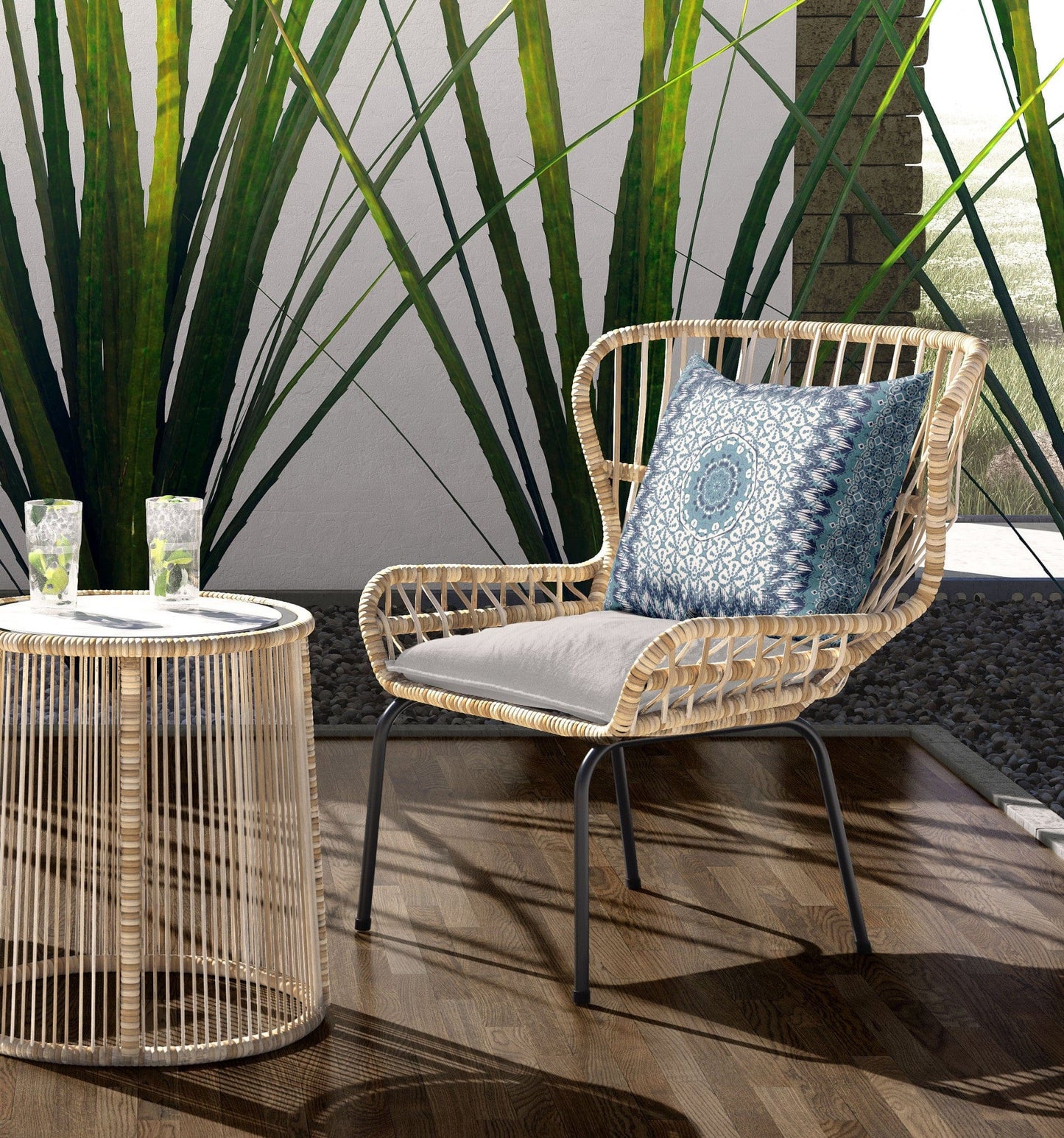 18" X 18" Green White Pink Paisley Blown Seam Suede Throw Pillow