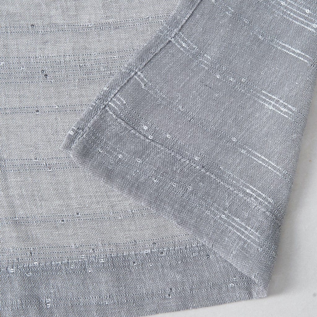 Set of Two 96" Gray Shimmery Window Curtain Panels