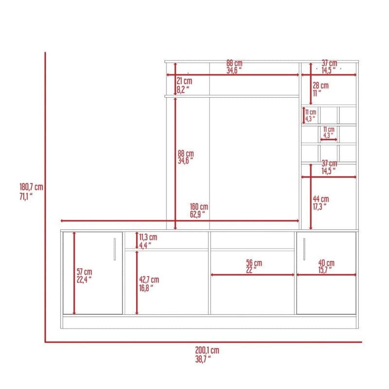 Stylish Black Television Entertainment Center