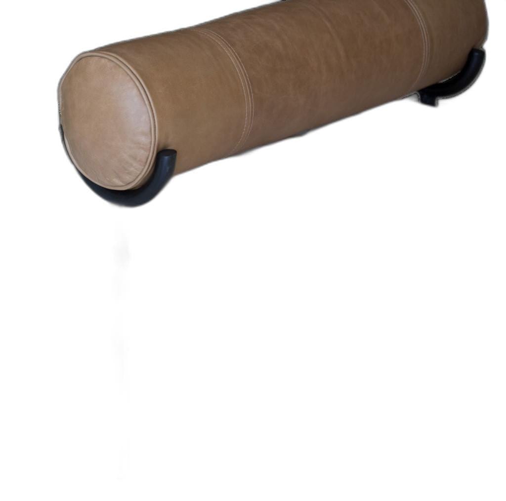 72" Ivory And Black Upholstered Bench Daybed