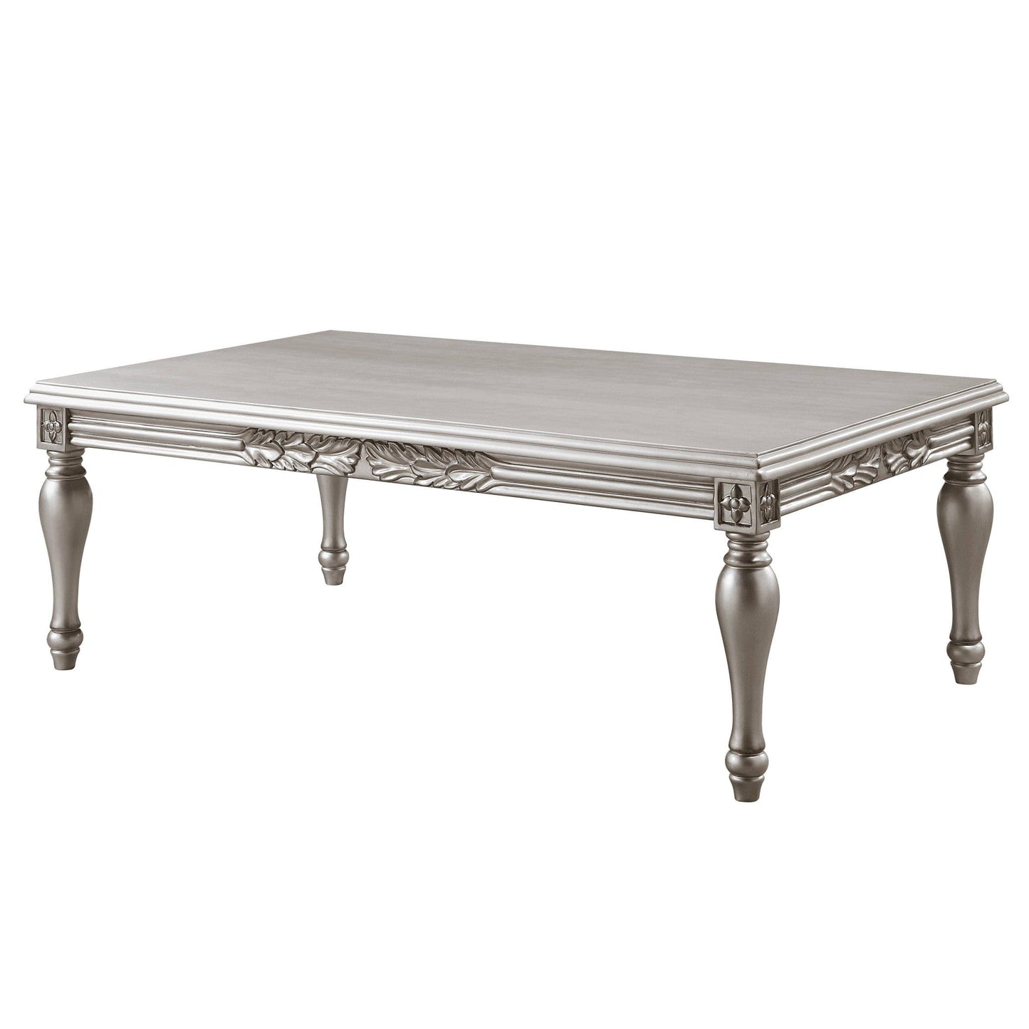 24" Platinum Manufactured Wood Rectangular Coffee Table