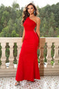 One-Shoulder Sleeveless Maxi Dress - Image #1