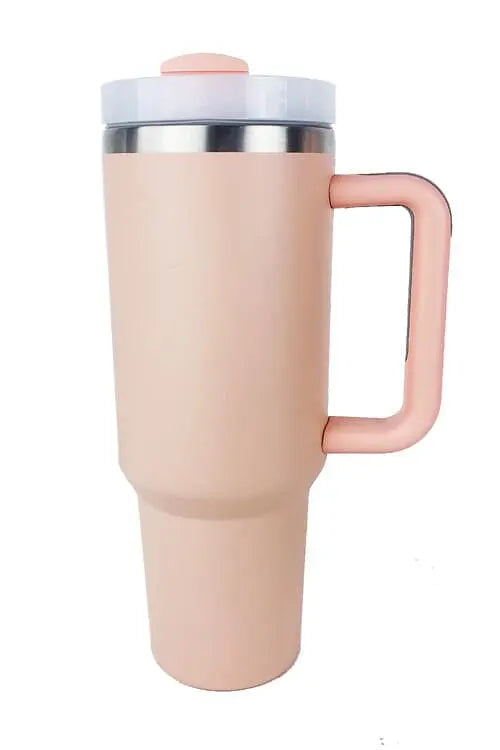 Stainless Steel Tumbler with Upgraded Handle and Straw - Image #6