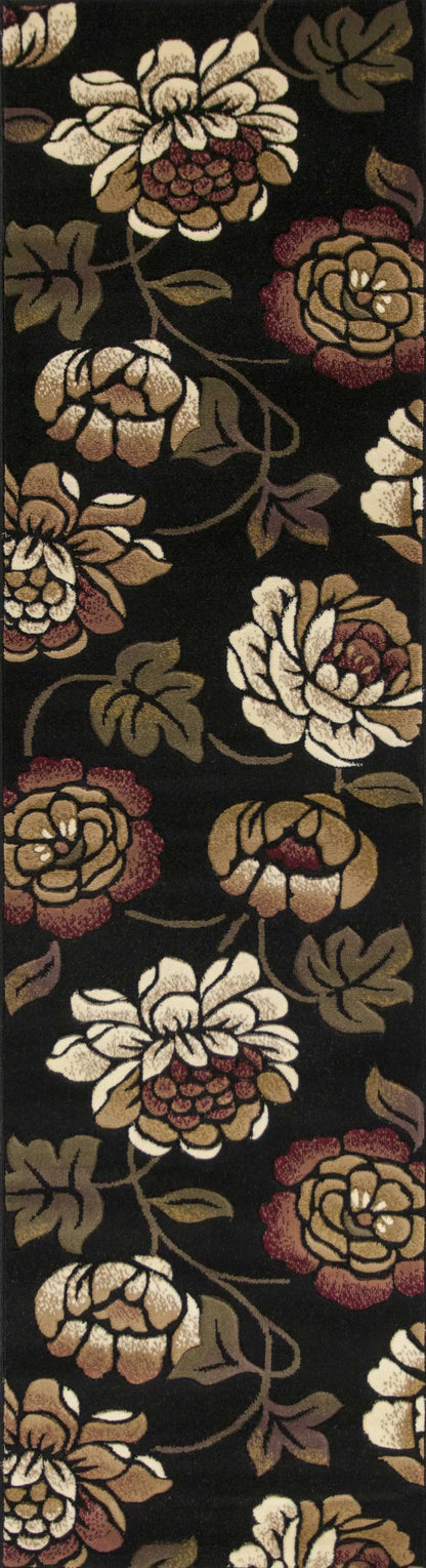 1' X 2' Black Polypropylene Area Rug - Image #3