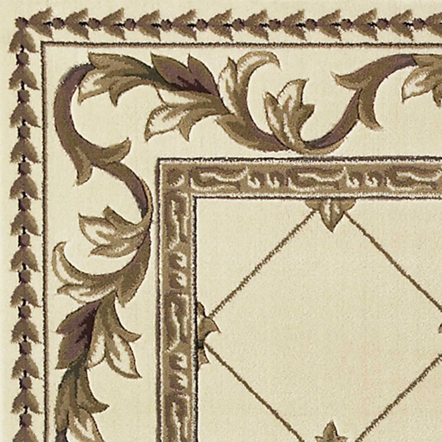 1' X 2'  Polypropylene Ivory Area Rug - Image #6