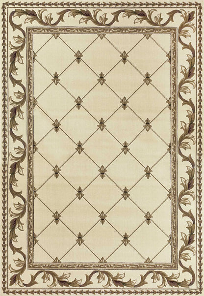 1' X 2'  Polypropylene Ivory Area Rug - Image #9