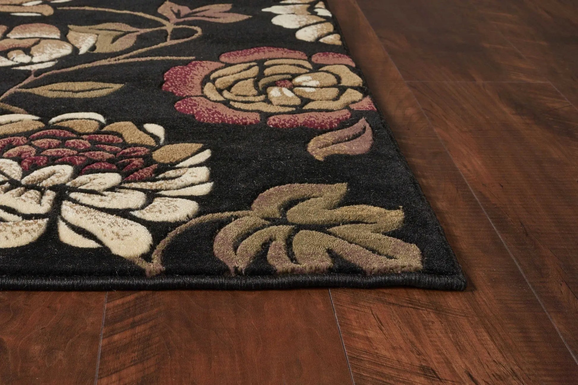 1' X 2' Black Polypropylene Area Rug - Image #7