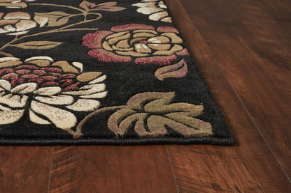 1' X 2' Black Polypropylene Area Rug - Image #7