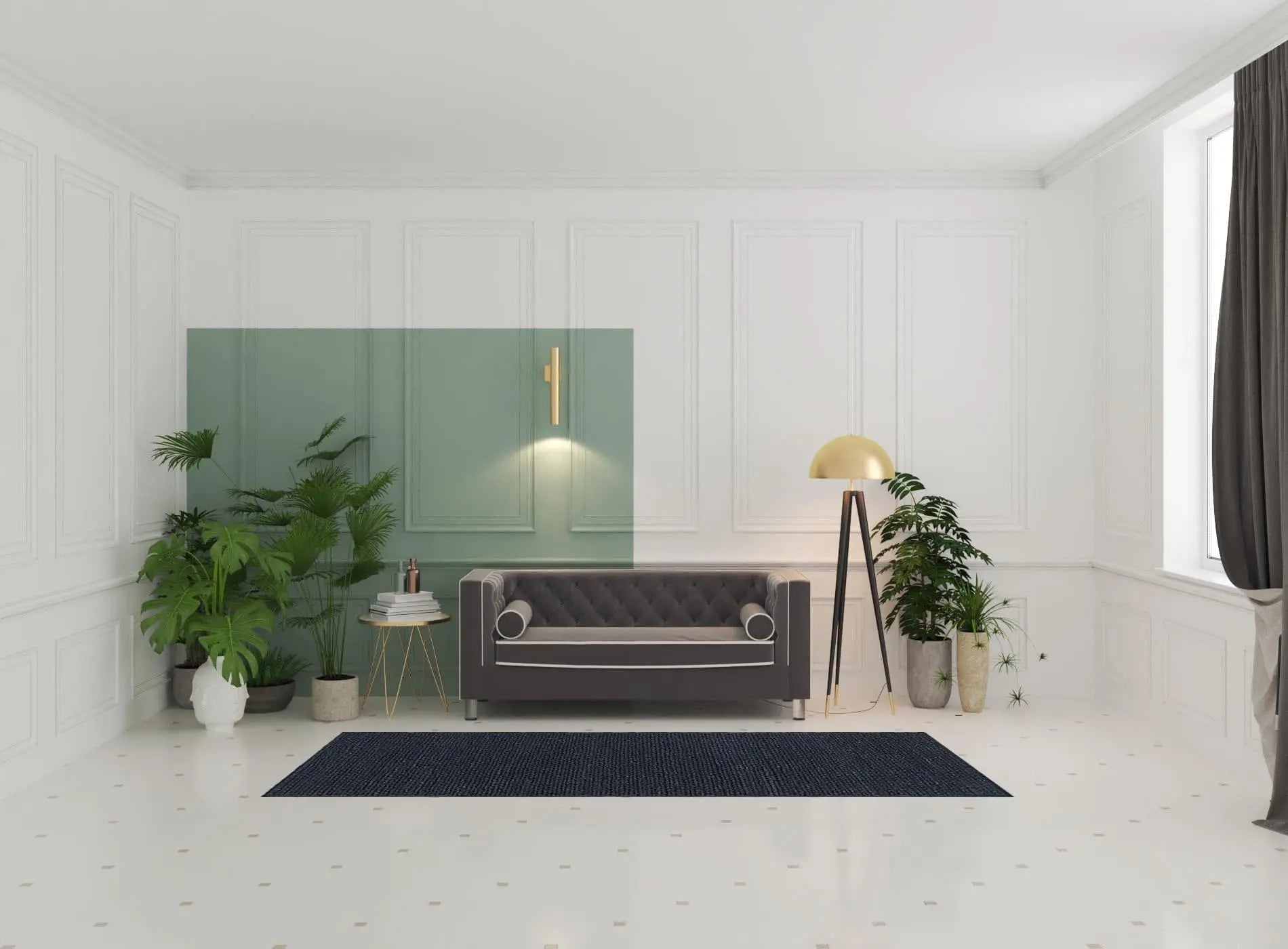 10' Black Wool Handmade Stain Resistant Runner Rug - Image #9