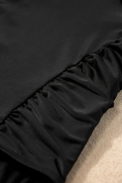 Full Size Ruched V-Neck One-Piece Swimwear - Image #8