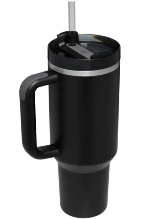 Stainless Steel Tumbler with Upgraded Handle and Straw - Image #8