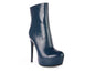Orion High Heeled Croc Ankle Boot
