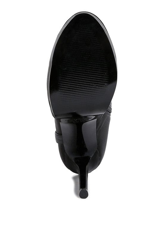 DOESBURG Satin Stiletto Ankle Boot