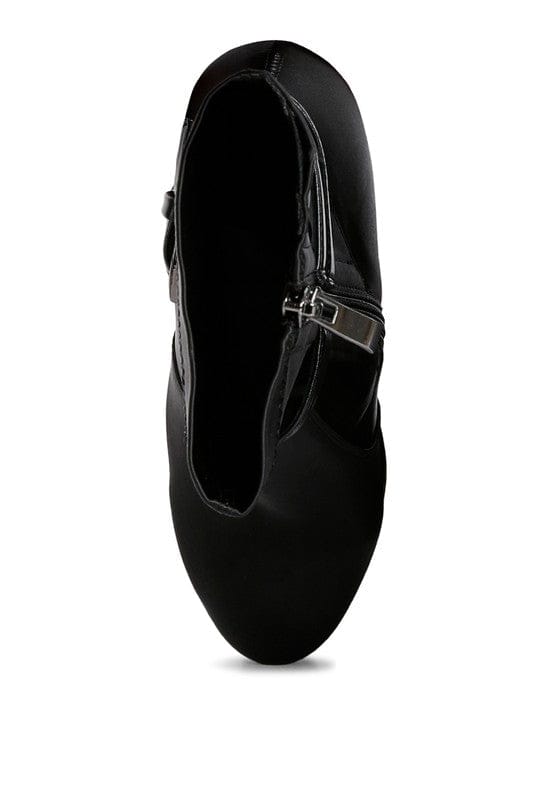 DOESBURG Satin Stiletto Ankle Boot